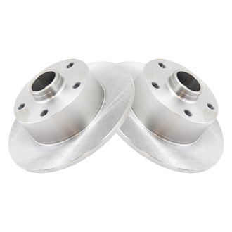 TRQ® - Plain Vented Rear Disc Brake Rotors