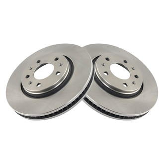 TRQ® - Plain Vented Front Disc Brake Rotors