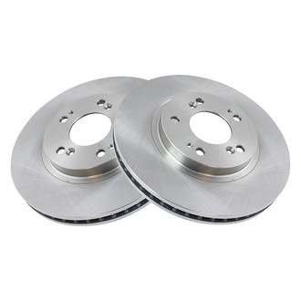 TRQ® - Plain Vented Front Disc Brake Rotors