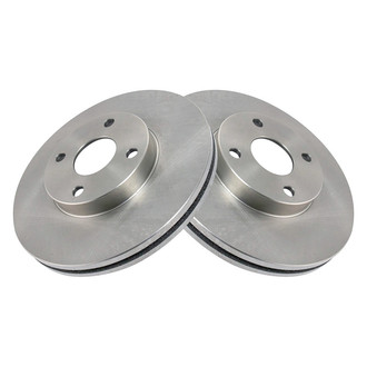 TRQ® - Plain Vented Front Disc Brake Rotors