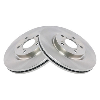 TRQ® - Plain Vented Front Disc Brake Rotors