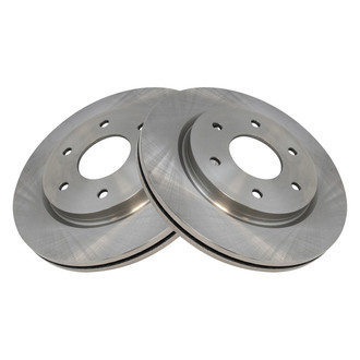TRQ® - Plain Vented Front Disc Brake Rotors