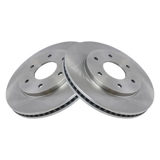 TRQ® - Plain Vented Front Disc Brake Rotors