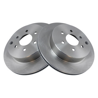 TRQ® - Plain Vented Rear Disc Brake Rotors