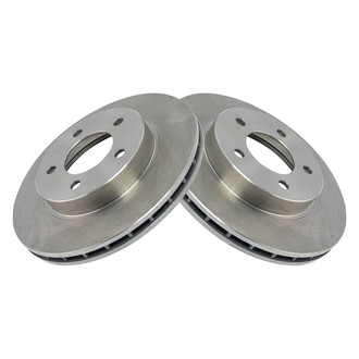 TRQ® - Plain Vented Front Disc Brake Rotors