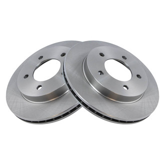 TRQ® - Plain Vented Front Disc Brake Rotors