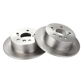 TRQ® - Plain Solid Rear Disc Brake Rotors