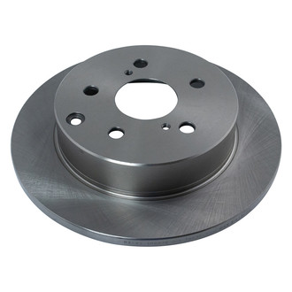 TRQ® - Plain Solid Rear Disc Brake Rotors
