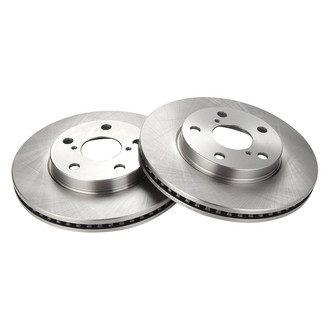 TRQ® - Plain Vented Front Disc Brake Rotors