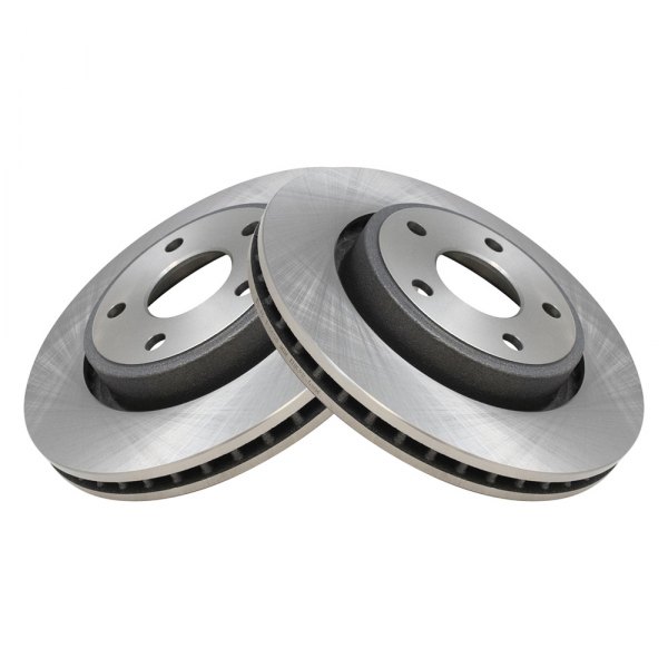 TRQ® - Plain Front Disc Brake Rotors