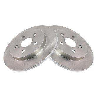 TRQ® - Plain Solid Rear Disc Brake Rotors