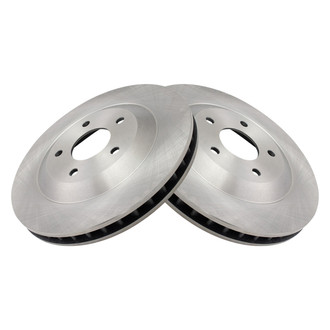 TRQ® - Plain Vented Front Disc Brake Rotors