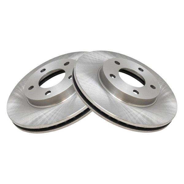 TRQ® - Plain Front Disc Brake Rotors