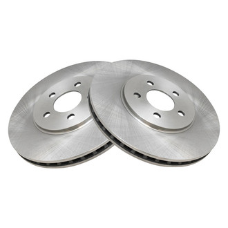 TRQ® - Plain Vented Front Disc Brake Rotors