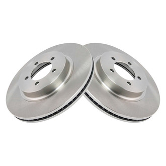 TRQ® - Plain Vented Front Disc Brake Rotors