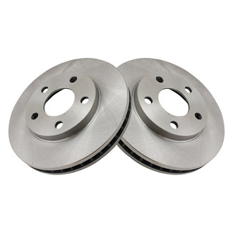 TRQ® - Plain Vented Front Disc Brake Rotors