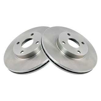 TRQ® - Plain Vented Front Disc Brake Rotors