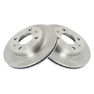 TRQ® - Plain Vented Front Disc Brake Rotors