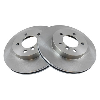 TRQ® - Plain Vented Front Disc Brake Rotors