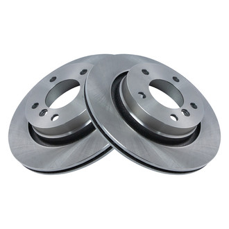 TRQ® - Plain Vented Rear Disc Brake Rotors