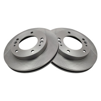 TRQ® - Plain Vented Front Disc Brake Rotors