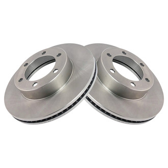 TRQ® - Plain Vented Front Disc Brake Rotors