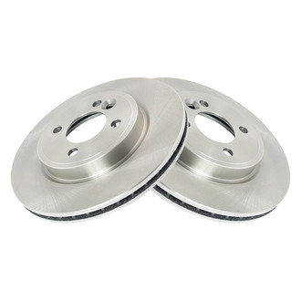 TRQ® - Plain Vented Front Disc Brake Rotors