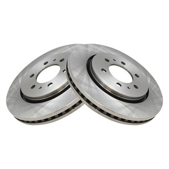 TRQ® - Plain Vented Front Disc Brake Rotors