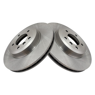 TRQ® - Plain Vented Front Disc Brake Rotors