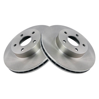 TRQ® - Plain Vented Front Disc Brake Rotors