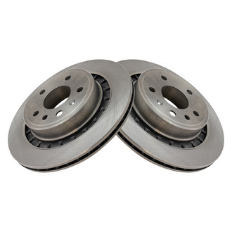 TRQ® - Plain Vented Rear Disc Brake Rotors