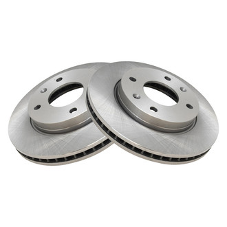 TRQ® - Plain Vented Front Disc Brake Rotors