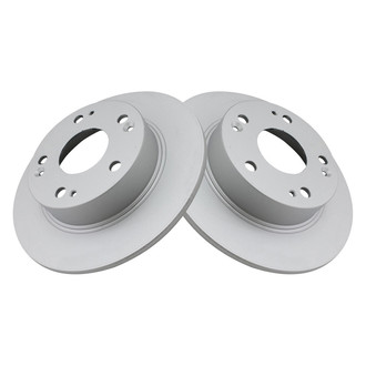 TRQ® - Plain Solid Rear Disc Brake Rotors