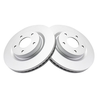 TRQ® - Plain Vented Front Disc Brake Rotors