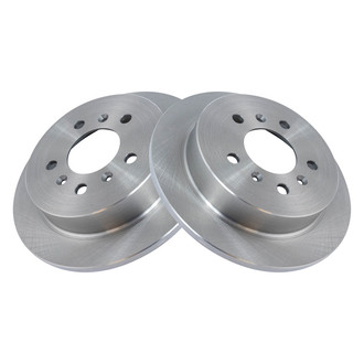 TRQ® - Plain Solid Rear Disc Brake Rotors