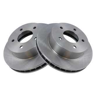 TRQ® - Plain Vented Front Disc Brake Rotors