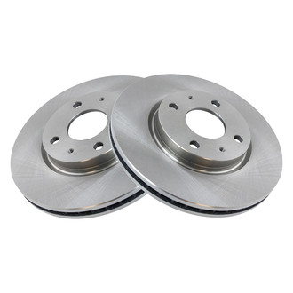 TRQ® - Plain Vented Front Disc Brake Rotors