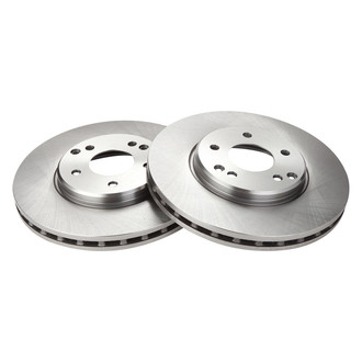 TRQ® - Plain Vented Front Disc Brake Rotors