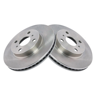 TRQ® - Plain Vented Front Disc Brake Rotors