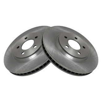 TRQ® - Plain Vented Front Disc Brake Rotors