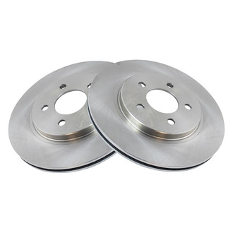 TRQ® - Plain Vented Rear Disc Brake Rotors