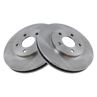 TRQ® - Plain Vented Front Disc Brake Rotors