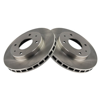 TRQ® - Plain Vented Front Disc Brake Rotors