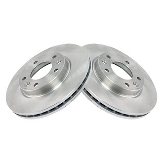 TRQ® - Plain Vented Front Disc Brake Rotors