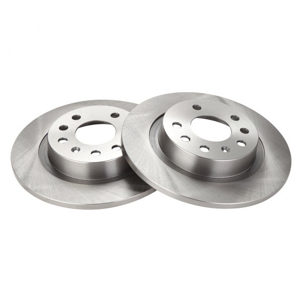 TRQ® - Plain Rear Disc Brake Rotors