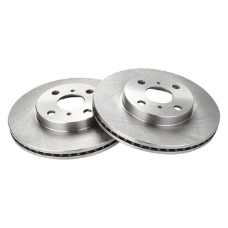 TRQ® - Plain Vented Front Disc Brake Rotors