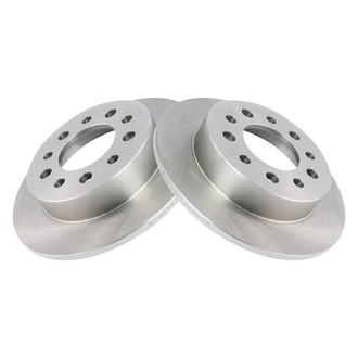 TRQ® - Plain Solid Rear Disc Brake Rotors