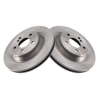 TRQ® - Plain Vented Rear Disc Brake Rotors
