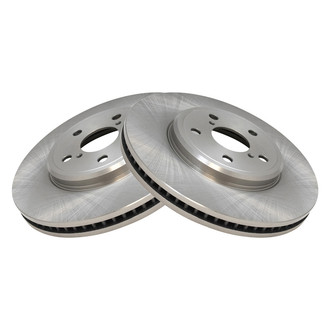 TRQ® - Plain Vented Front Disc Brake Rotors