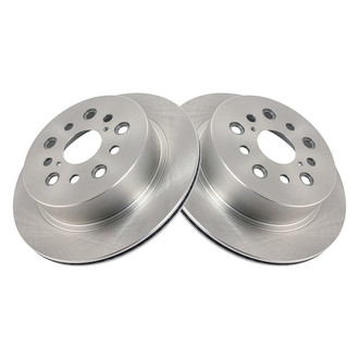 TRQ® - Plain Vented Rear Disc Brake Rotors